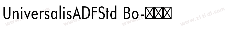UniversalisADFStd Bo字体转换